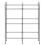 Kistenregal für 6 Kisten Silbern 96x33x116 cm Stahl
