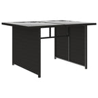 10-tlg. Garten-Lounge-Set mit Auflagen Poly Rattan Schwarz