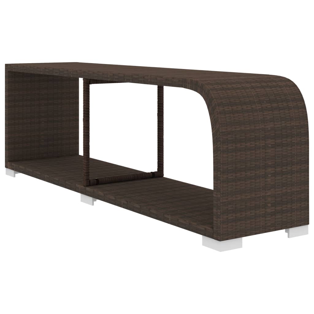 10-tlg. Garten-Lounge-Set mit Auflagen Poly Rattan