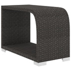 10-tlg. Garten-Lounge-Set mit Auflagen Poly Rattan