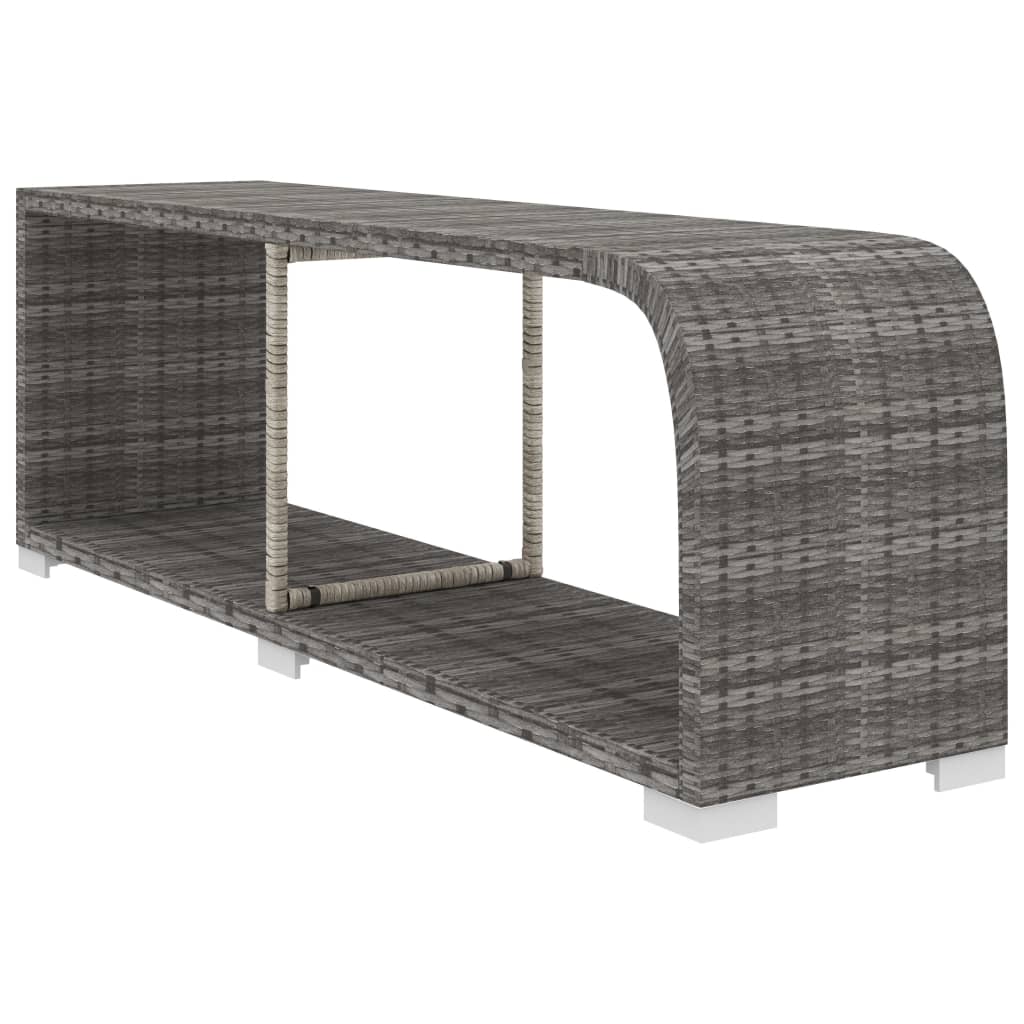 10-tlg. Garten-Lounge-Set mit Auflagen Poly Rattan