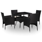 Möbelset 5 pcs Schwarz
