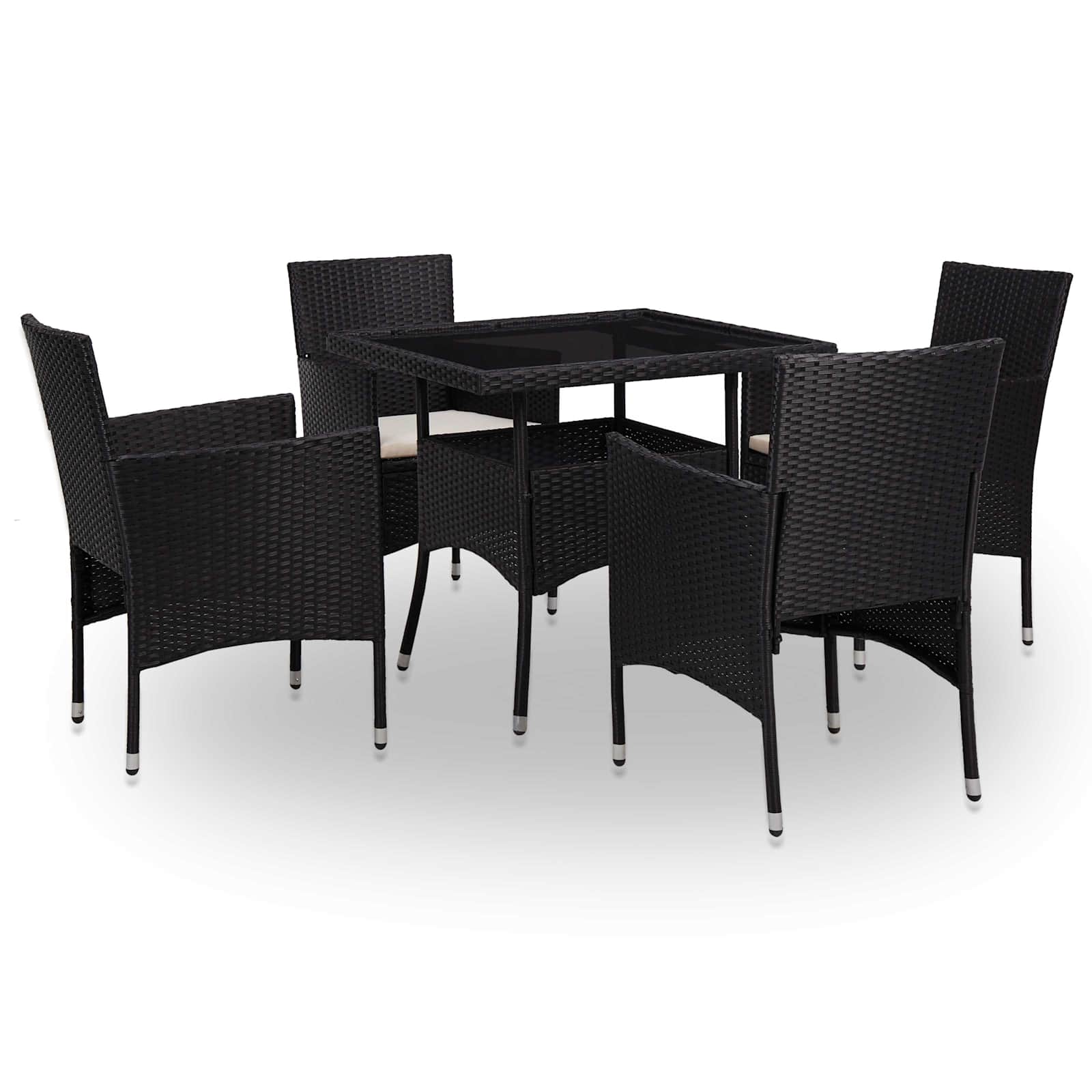 Möbelset 5 pcs Schwarz