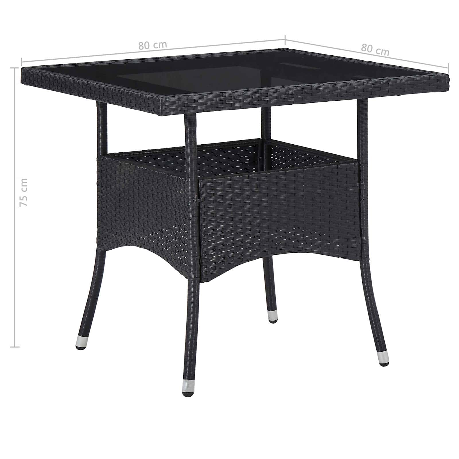 Möbelset 5 pcs Schwarz