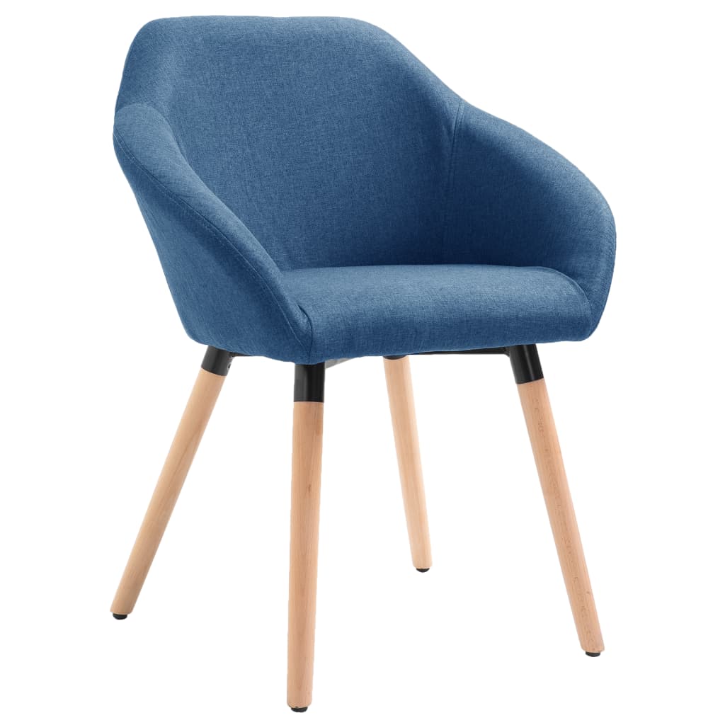 Esszimmerstühle 4 Stk. Blau Stoff