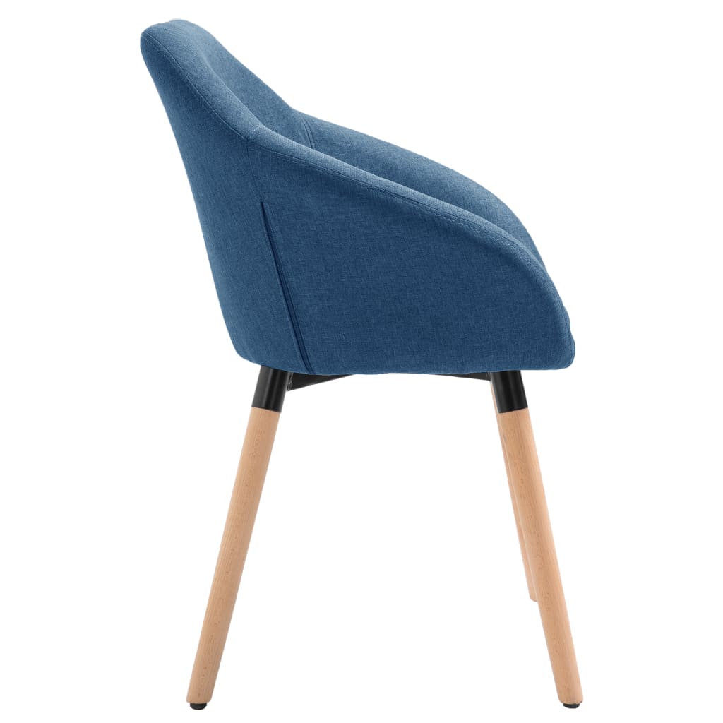 Esszimmerstühle 4 Stk. Blau Stoff