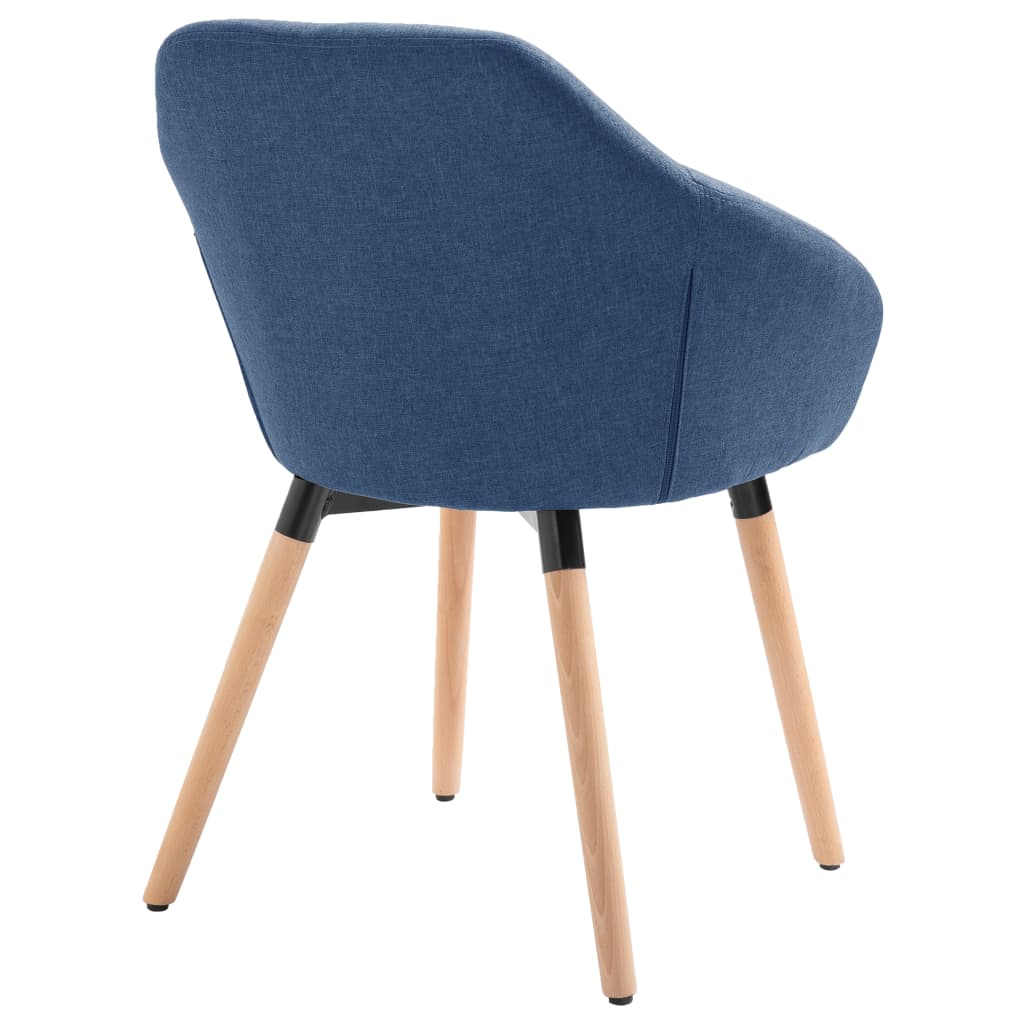 Esszimmerstühle 4 Stk. Blau Stoff