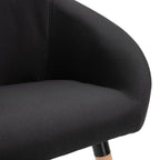 Esszimmerstühle 4 Stk. Schwarz Stoff
