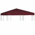 Pavillondach 310 g / m² 3x3 m Weinrot
