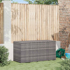Garten-Auflagenbox Grau 120x50x60 cm Poly Rattan
