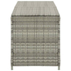 Gartenbox Poly Rattan 200x50x60 cm Grau