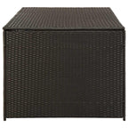 Gartenbox Poly Rattan 180x90x70 cm Braun