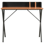 Schreibtisch Schwarz und Braun 80x50x84 cm