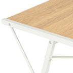 Schreibtisch mit Regal Weiß und Eiche 116×50×93 cm