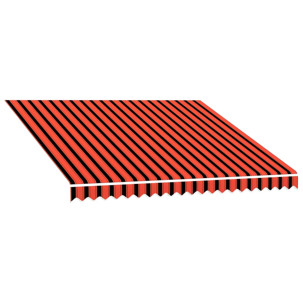 Markisenbespannung Canvas Orange & Braun 3x2,5 m