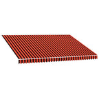 Markisenbespannung Canvas Orange & Braun 4,5x3 m