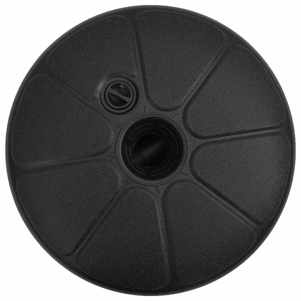 Sonnenschirmständer Sand/Wasser 15 L Schwarz