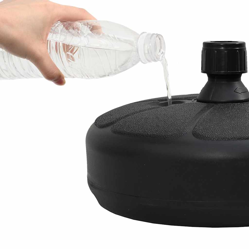 Sonnenschirmständer Sand/Wasser 15 L Schwarz