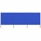 3-teiliges Windschutzgewebe 400 x 120 cm Azurblau