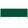 3-teiliges Windschutzgewebe 400 x 160 cm Grün