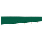 6-teiliges Windschutzgewebe 800 x 160 cm Grün