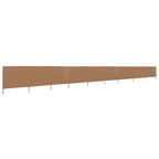 9-teiliges Windschutzgewebe 1200 x 120 cm Taupe