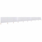 9-teiliges Windschutzgewebe 1200 x 160 cm Sandweiß