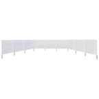 9-teiliges Windschutzgewebe 1200 x 160 cm Sandweiß