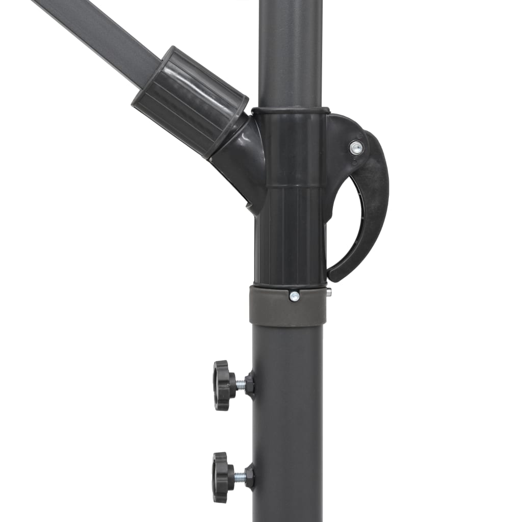 Ampelschirm Terrakottarot 3 m Aluminium-Mast