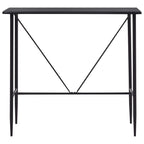 Bartisch Schwarz 120 x 60 x 110 cm MDF