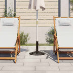 Sonnenschirmständer Schwarz Bronze 9 kg 40 cm Gusseisen