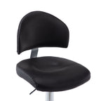 Barhocker Schwarz Kunstleder