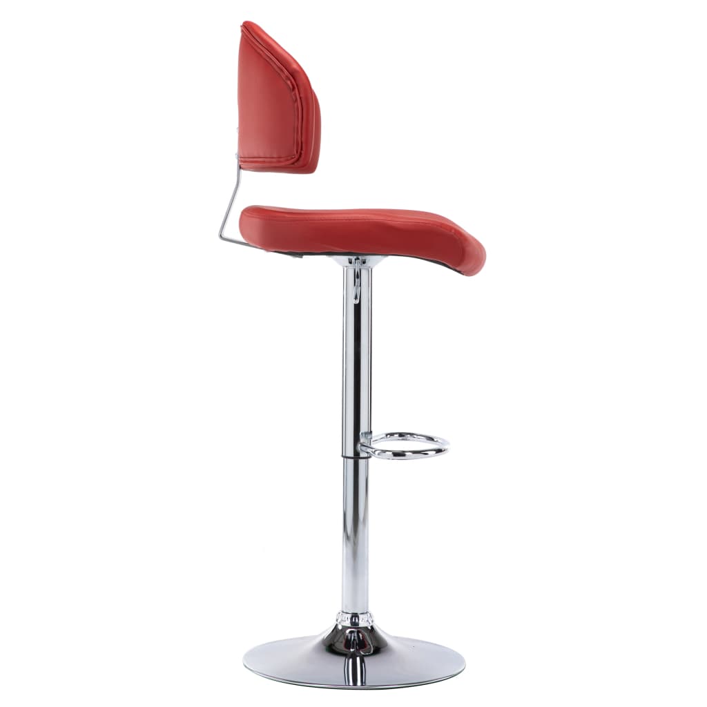 Barhocker Weinrot Kunstleder