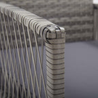Gartensessel mit Sitzkissen 2 Stk. Anthrazit Poly Rattan
