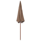 Sonnenschirm mit Stahl-Mast 300 cm Taupe