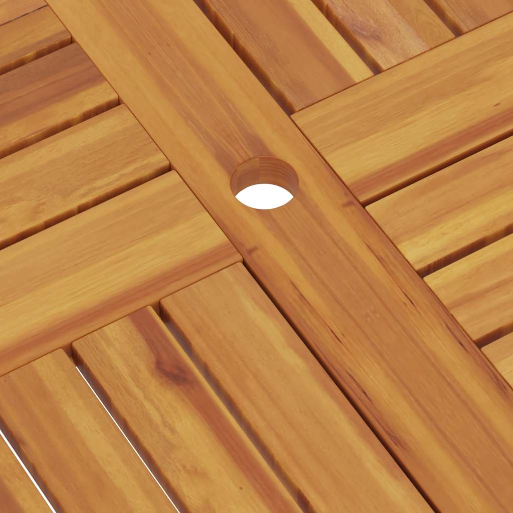 Gartentisch Klappbar 85x85x76 cm Teak Massivholz