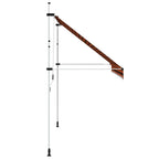 Einziehbare Markise Handbetrieben 350 cm Orange und Braun