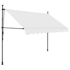 Einziehbare Markise Handbetrieben mit LED 250 cm Creme