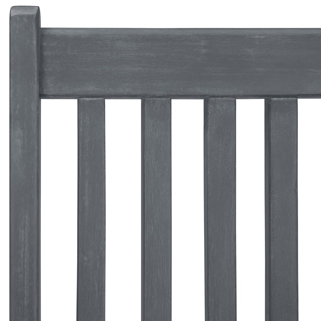7-tlg. Garten-Essgruppe Massivholz Akazie Grau