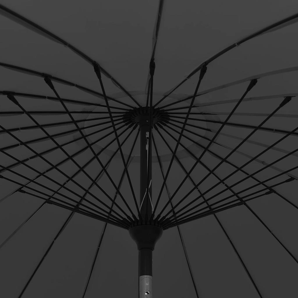 Sonnenschirm mit Aluminium-Mast 270 cm Schwarz