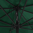 Sonnenschirm mit Metall-Mast 390 cm Grün