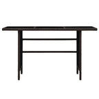 3-tlg. Garten-Lounge-Set mit Auflagen Poly Rattan Braun