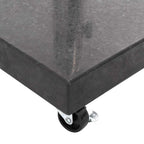 Sonnenschirmständer Granit 30 kg Quadrat Schwarz