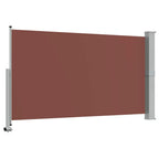 Ausziehbare Seitenmarkise 140 x 300 cm Braun