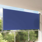 Ausziehbare Seitenmarkise 160x300 cm Blau