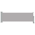 Ausziehbare Seitenmarkise 80×300 cm Grau