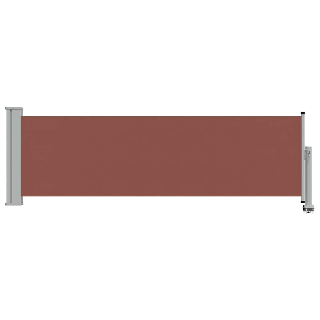 Ausziehbare Seitenmarkise 80×300 cm Braun