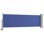 Ausziehbare Seitenmarkise 80×300 cm Blau