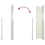 Ausziehbare Seitenmarkise 170×300 cm Creme