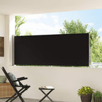Ausziehbare Seitenmarkise 100×300 cm Schwarz